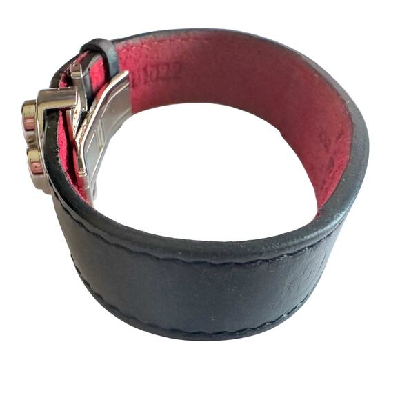 Louis Vuitton Black Leather Monogram Wish Bracelet - Picture 9 of 16